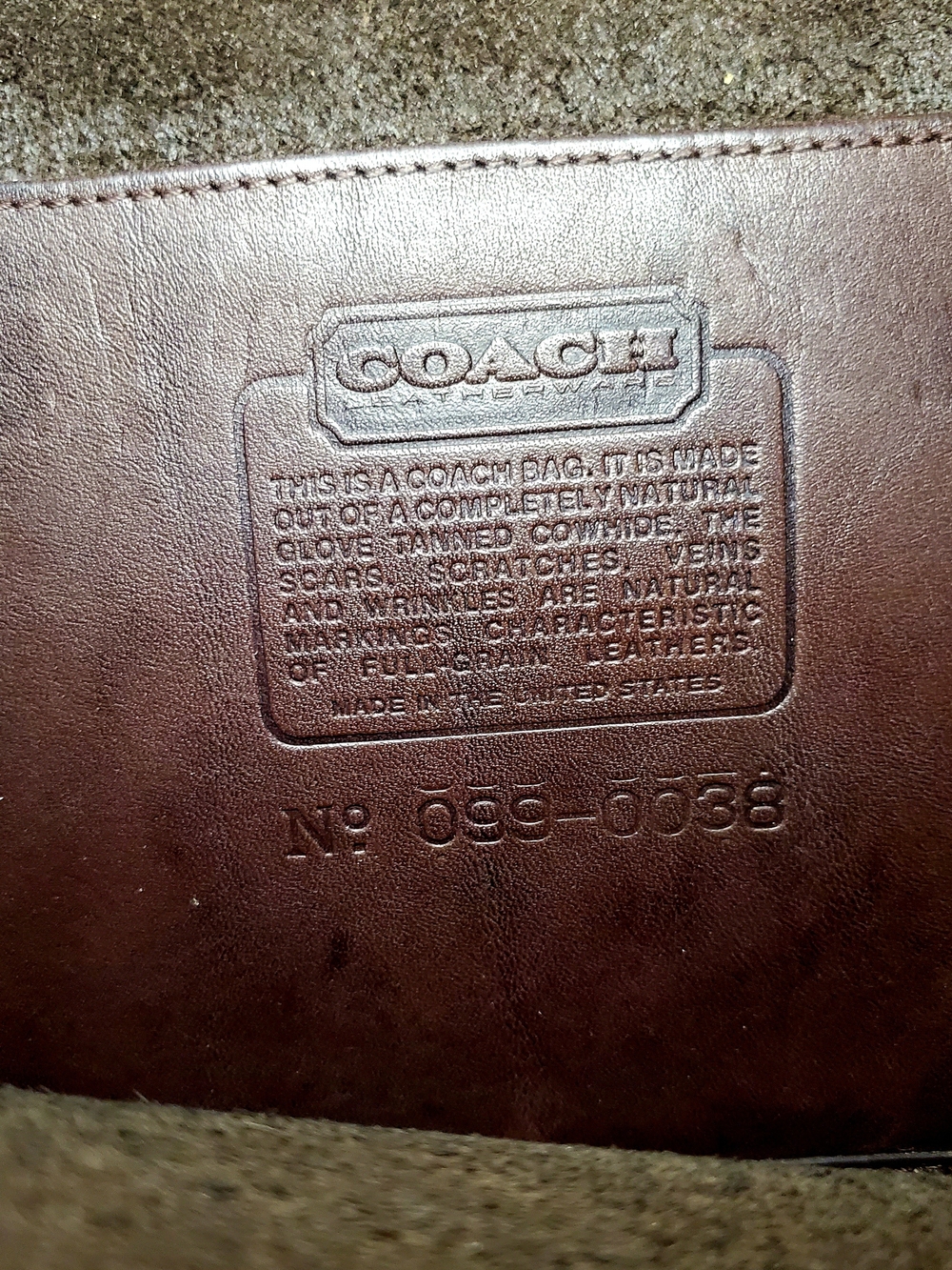 Vintage Coach USA Brown Leather Briefcase 059-0038 Turnlock Work Bag Classic - Picture 3 of 10